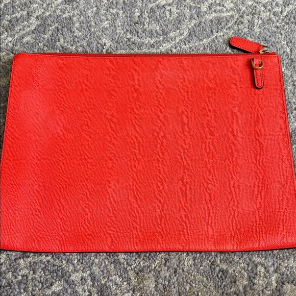 Nina Ricci Vibrant Red Clutch Envelope Purse - Picture 3 of 5